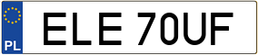 Trailer License Plate